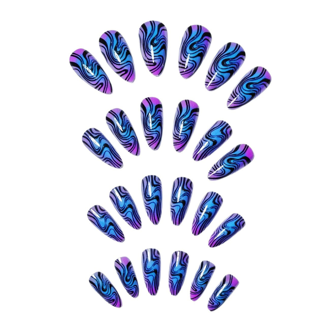 Artistic Marble Swirl Nail Art Kalsten
