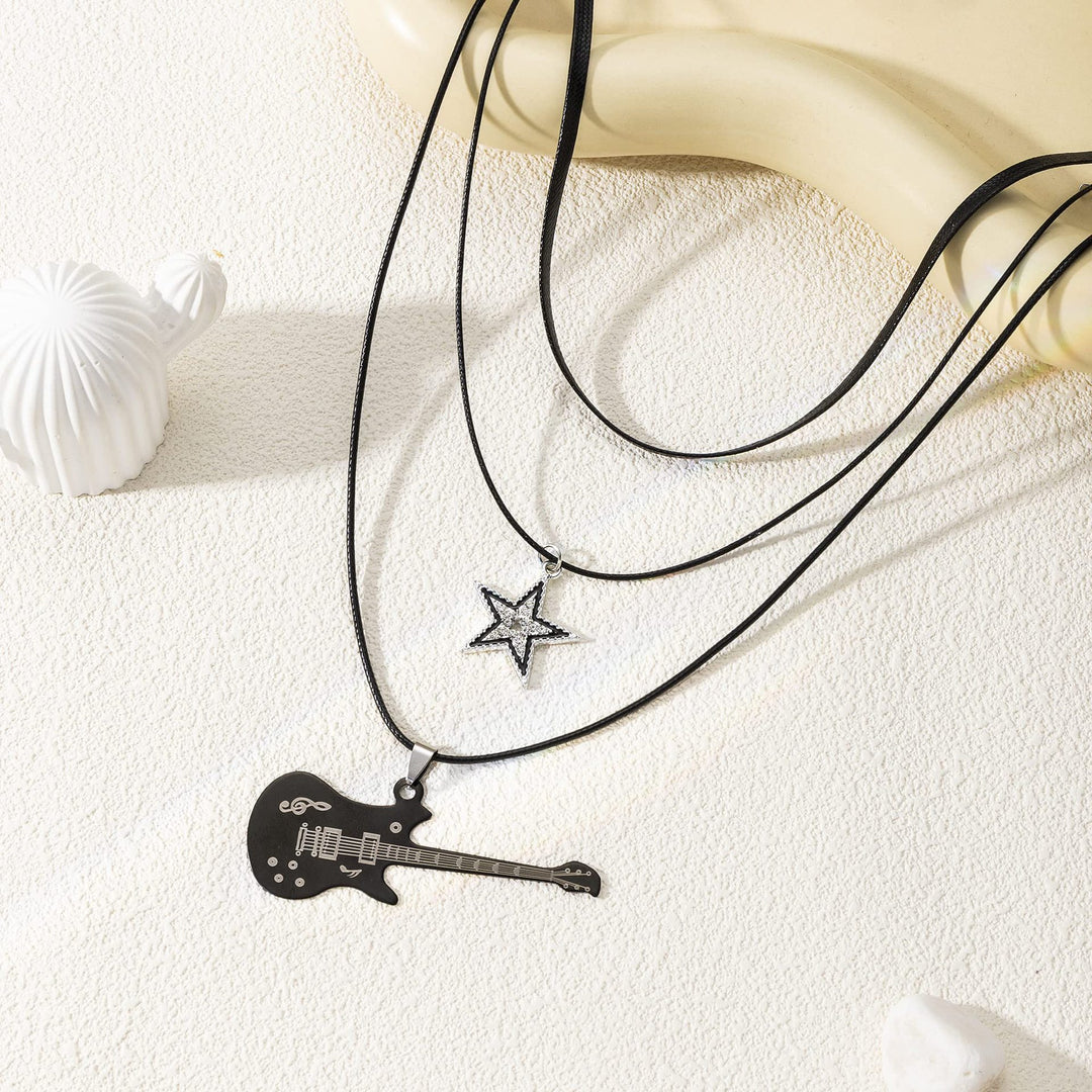 Layered Rock Music-Inspired Necklace Kalsten