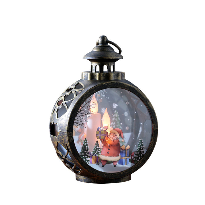 Decorative Christmas lantern with LED lighting
