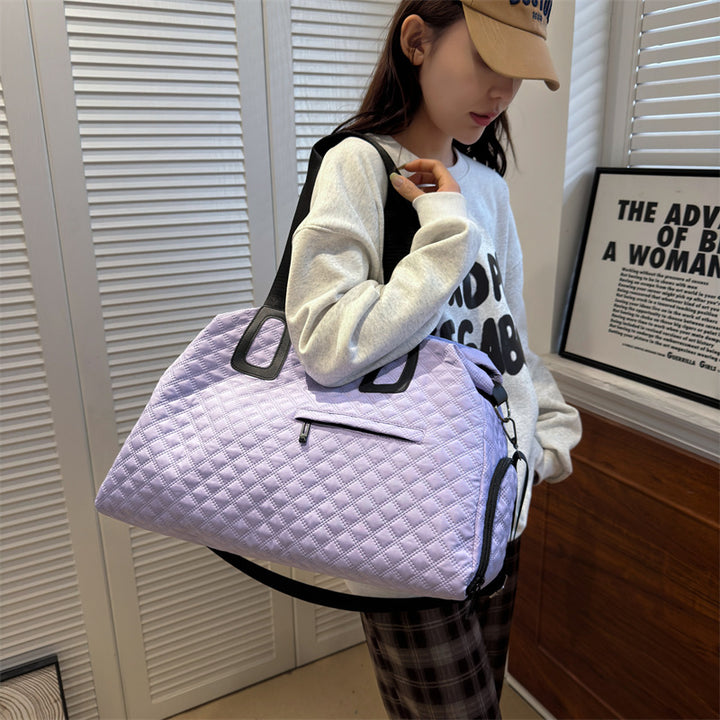Durable Quilted Travel Duffel Bag Kalsten