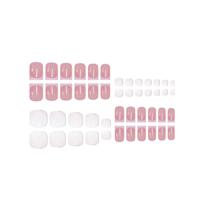 Premium French Tip Nail Set Kalsten