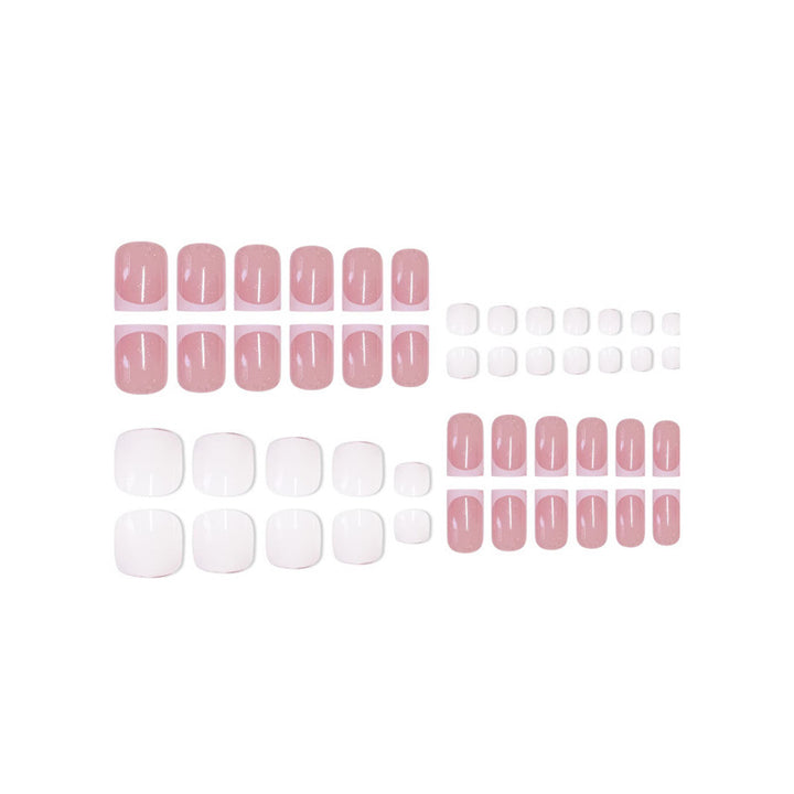 Premium French Tip Nail Set Kalsten