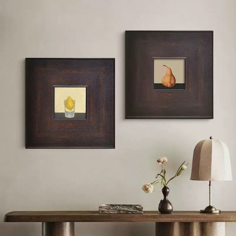Framed Abstract Ink Artwork