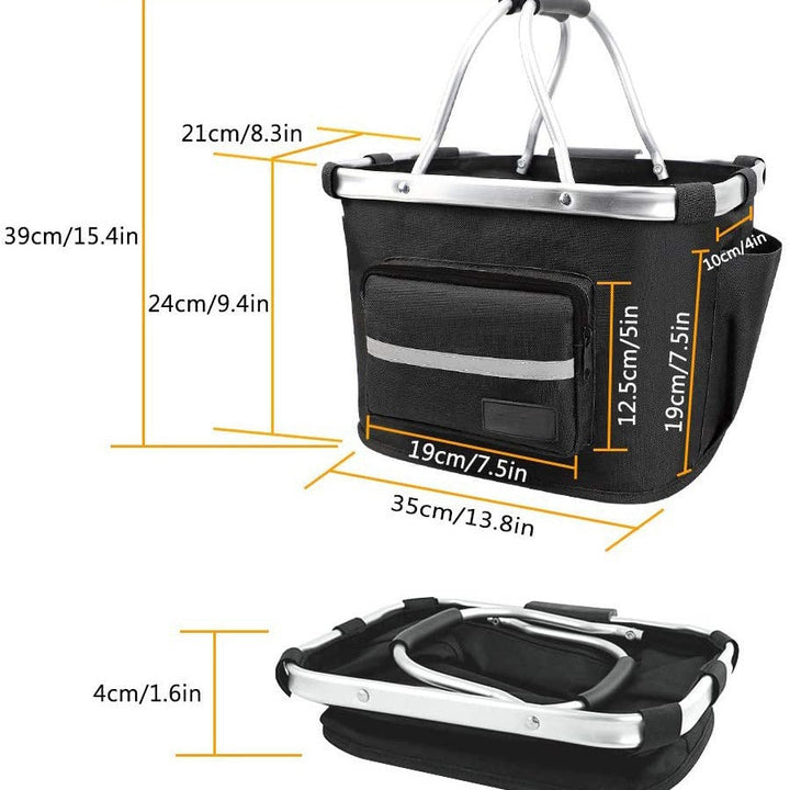 removable durable pet bike basket with aluminum frame Kalsten