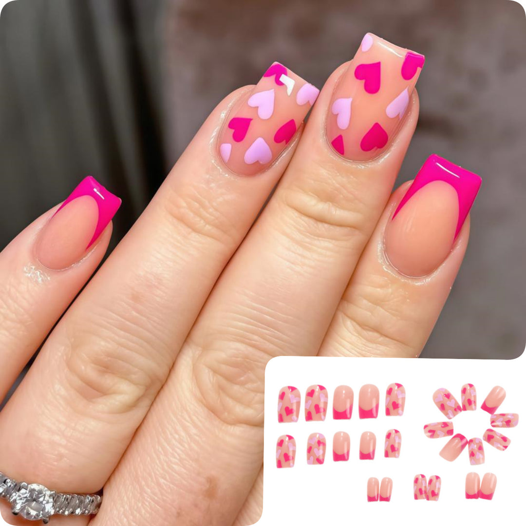 Artistic Heart Motif Art Nails Kalsten