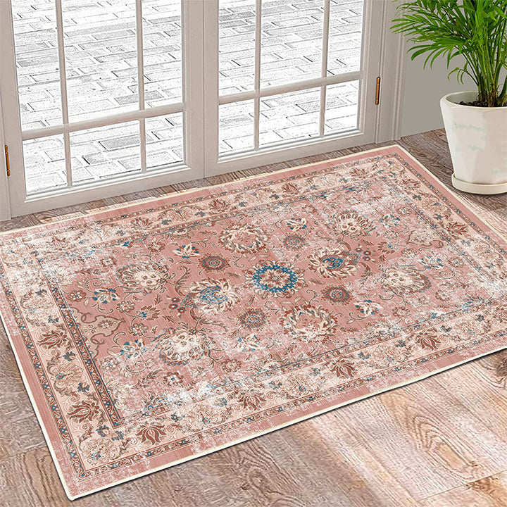 Vintage-Inspired Floral Area Rug Kalsten
