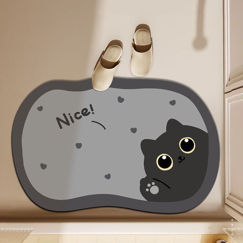 Fun Cat-Themed Decorative Floor Mat Kalsten
