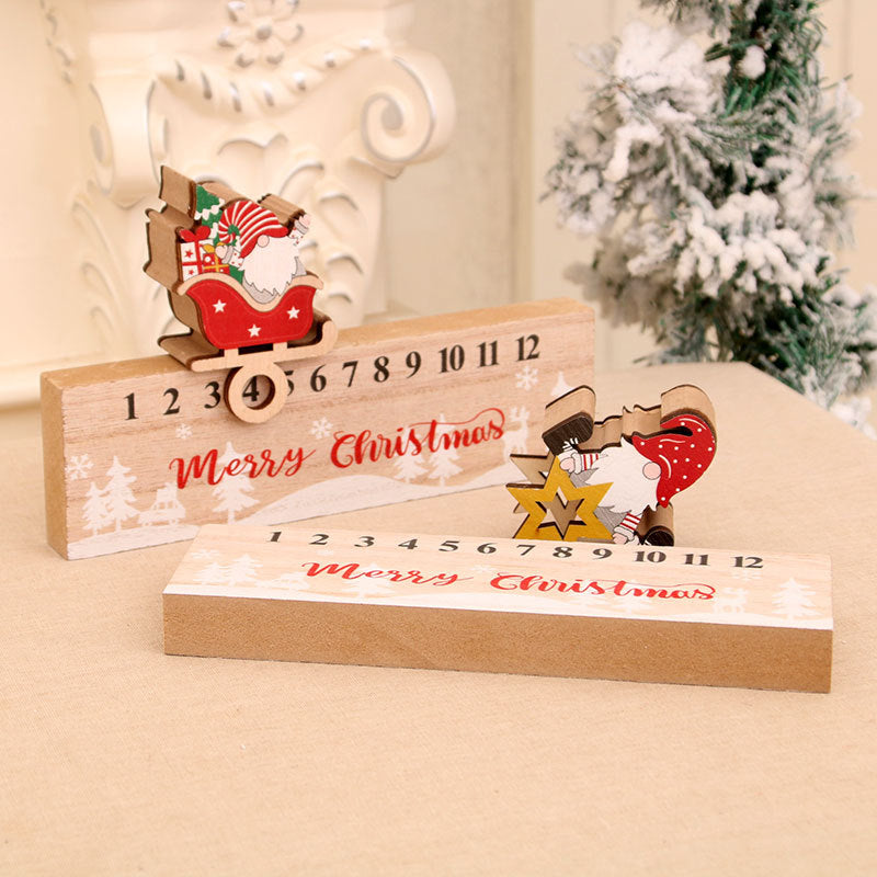 Wooden Advent Calendar Decoration Kalsten