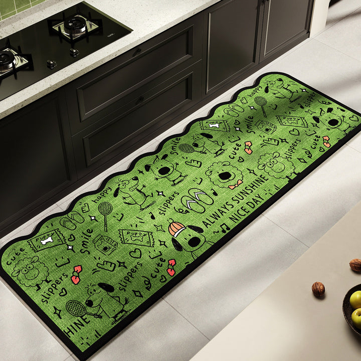 Fun-Themed Kitchen Runner Mat Kalsten