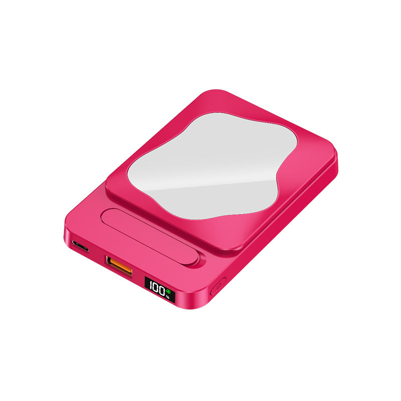 Powerbank with Integrated Cosmetic Mirror and Multifunctional Charging Port Kalsten