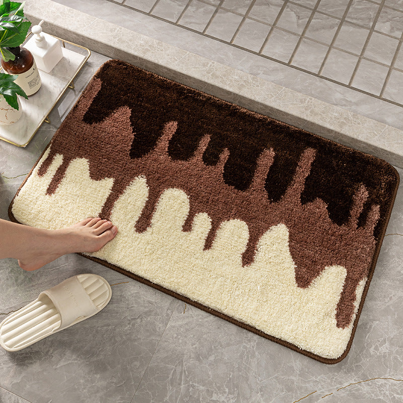 Plush Textured Bath Mat Kalsten