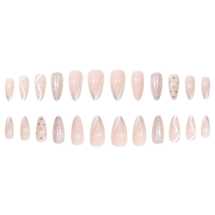 Glamorous Glittered Stiletto Nail Art Kalsten