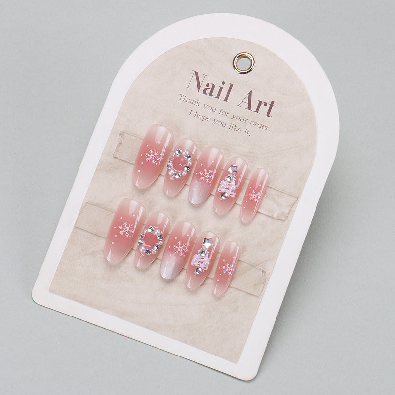 Premium Long Almond-Shaped Press-On Nails Kalsten