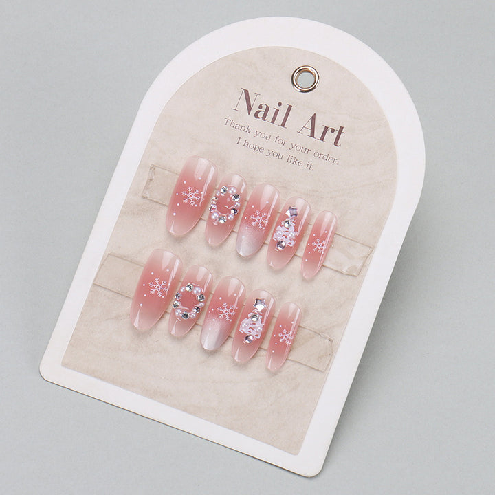 Premium Long Almond-Shaped Press-On Nails Kalsten