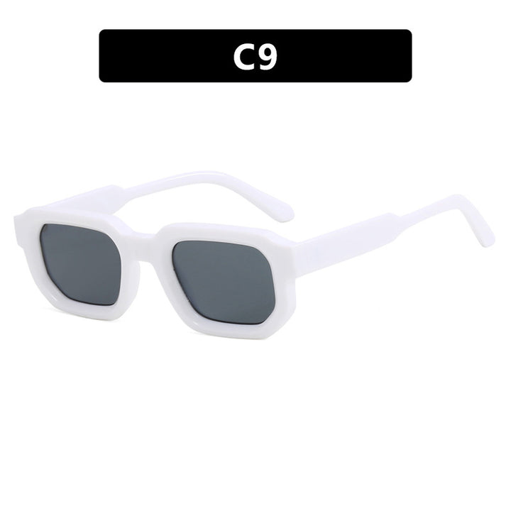 Women's geometric sunglasses with stylish transparent frame and polarized lenses Kalsten