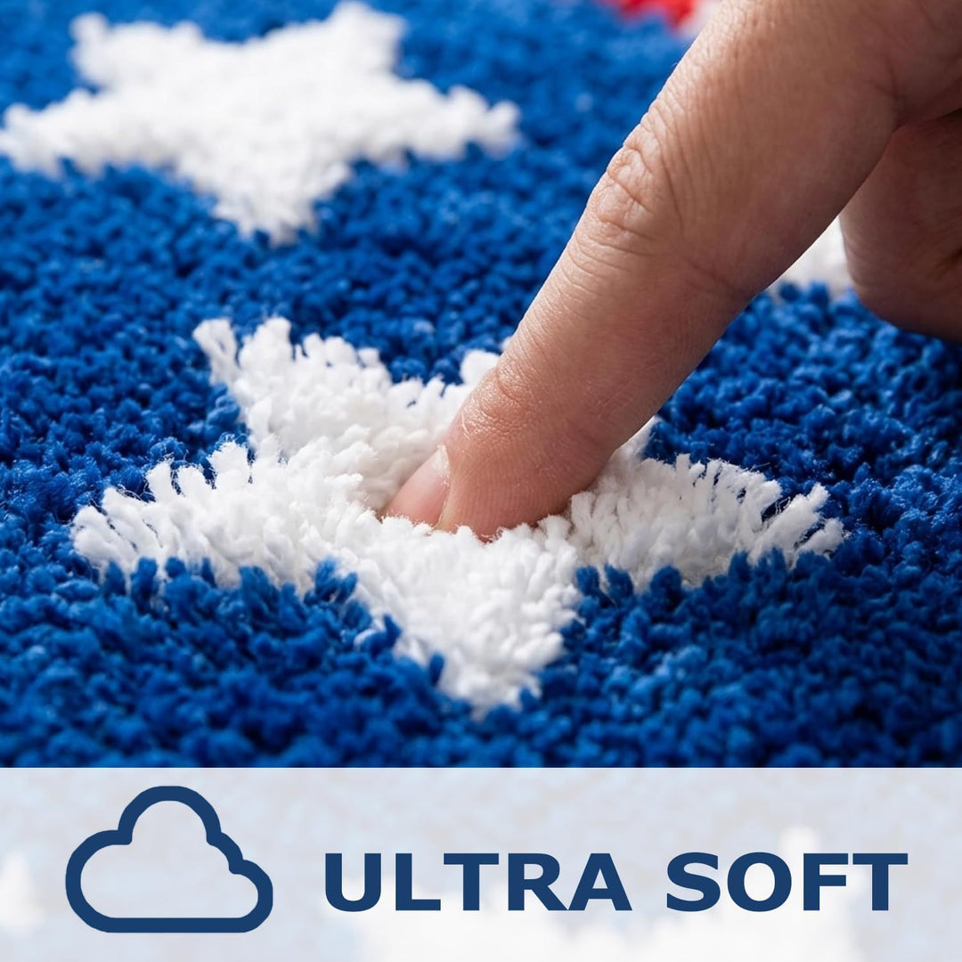 Patriotic Themed Bath Mat Kalsten
