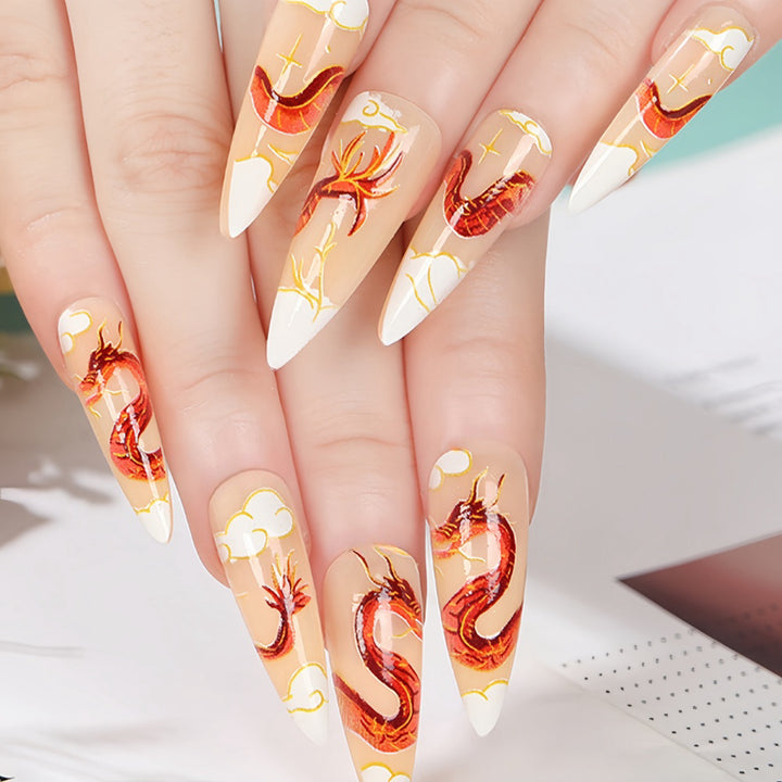 Dragon Design Art Nails Kalsten