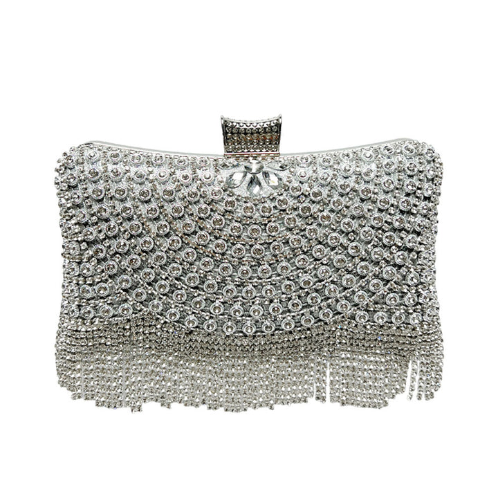 Rhinestone-Embellished Evening Clutch