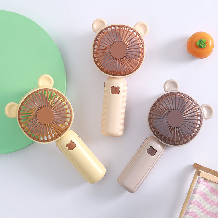 Ladies Portable Handheld Fan in Cute Bear Design Kalsten