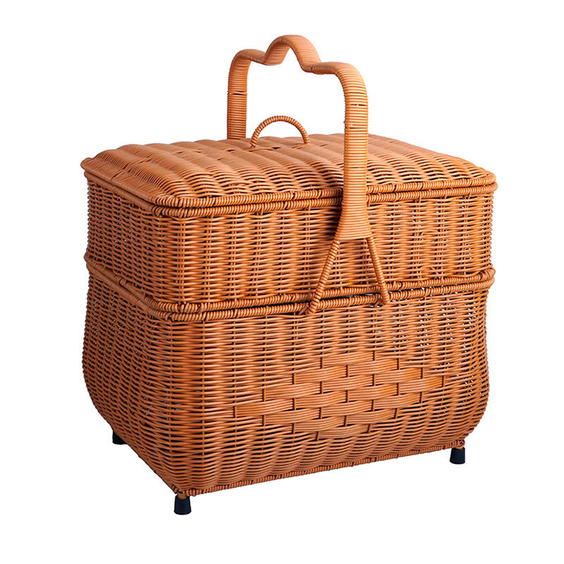 Elegant Woven Storage Hamper Kalsten