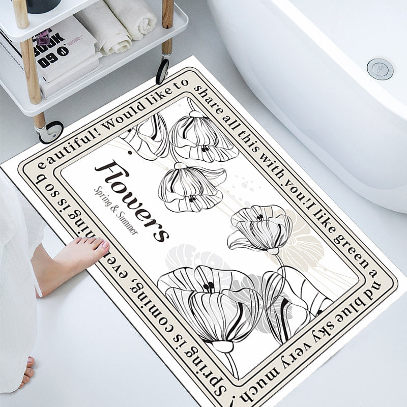 Elegant Decorative Bathroom Mat