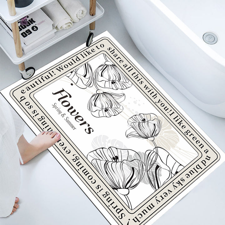 Elegant Decorative Bathroom Mat