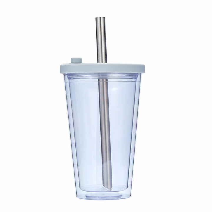 Women's High-Quality Drinking Cup with Integrated Stainless Steel Straw Kalsten