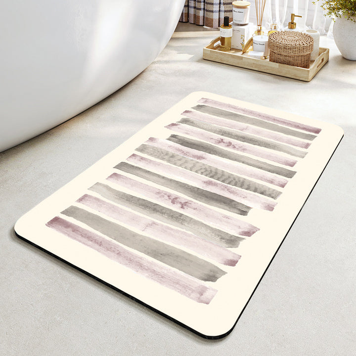 Geometric Patterned Bathroom Mat Kalsten