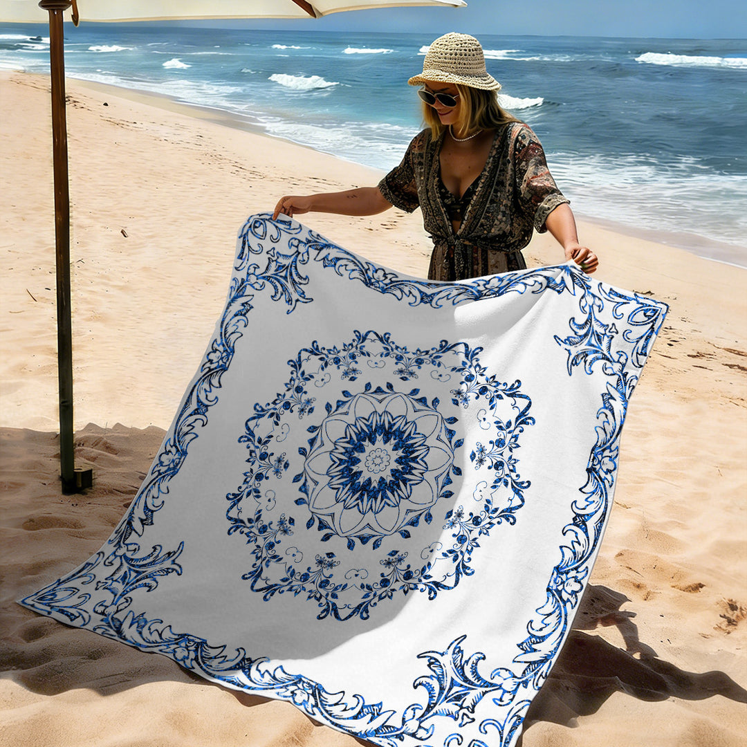 Mandala Design Beach Mat Kalsten