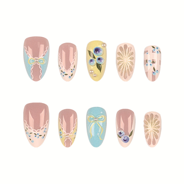 Decorative Nail Tips Set with Accessories