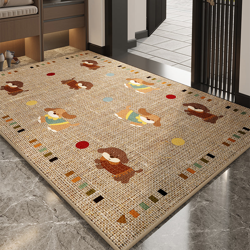 Geometric Patterned Welcome Mat for Home Entryway