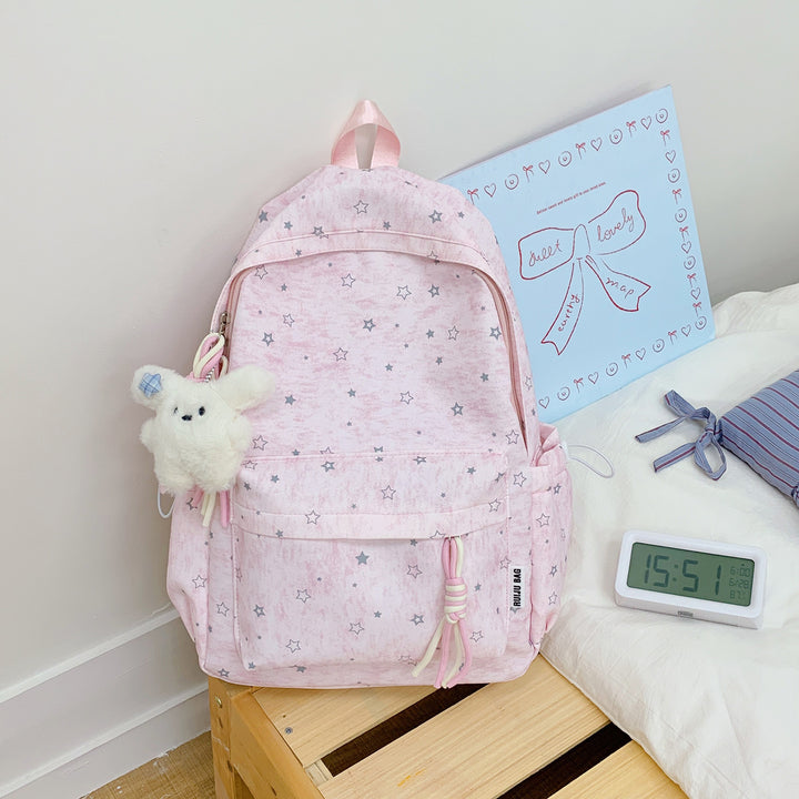 Cute Star-Patterned School Backpack Kalsten