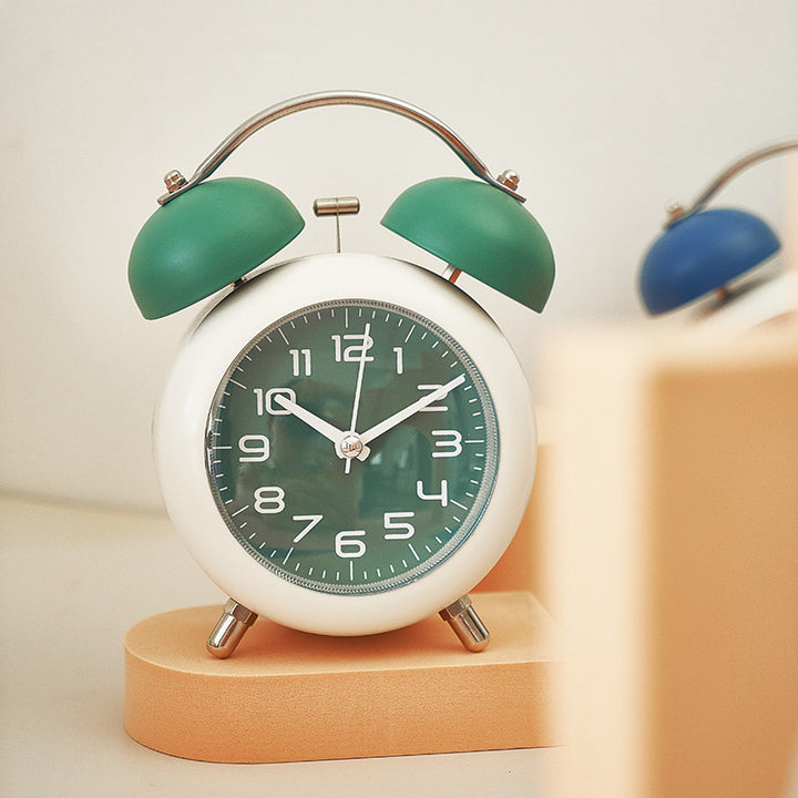 Elegant analog alarm clock with double bells and large dial Kalsten