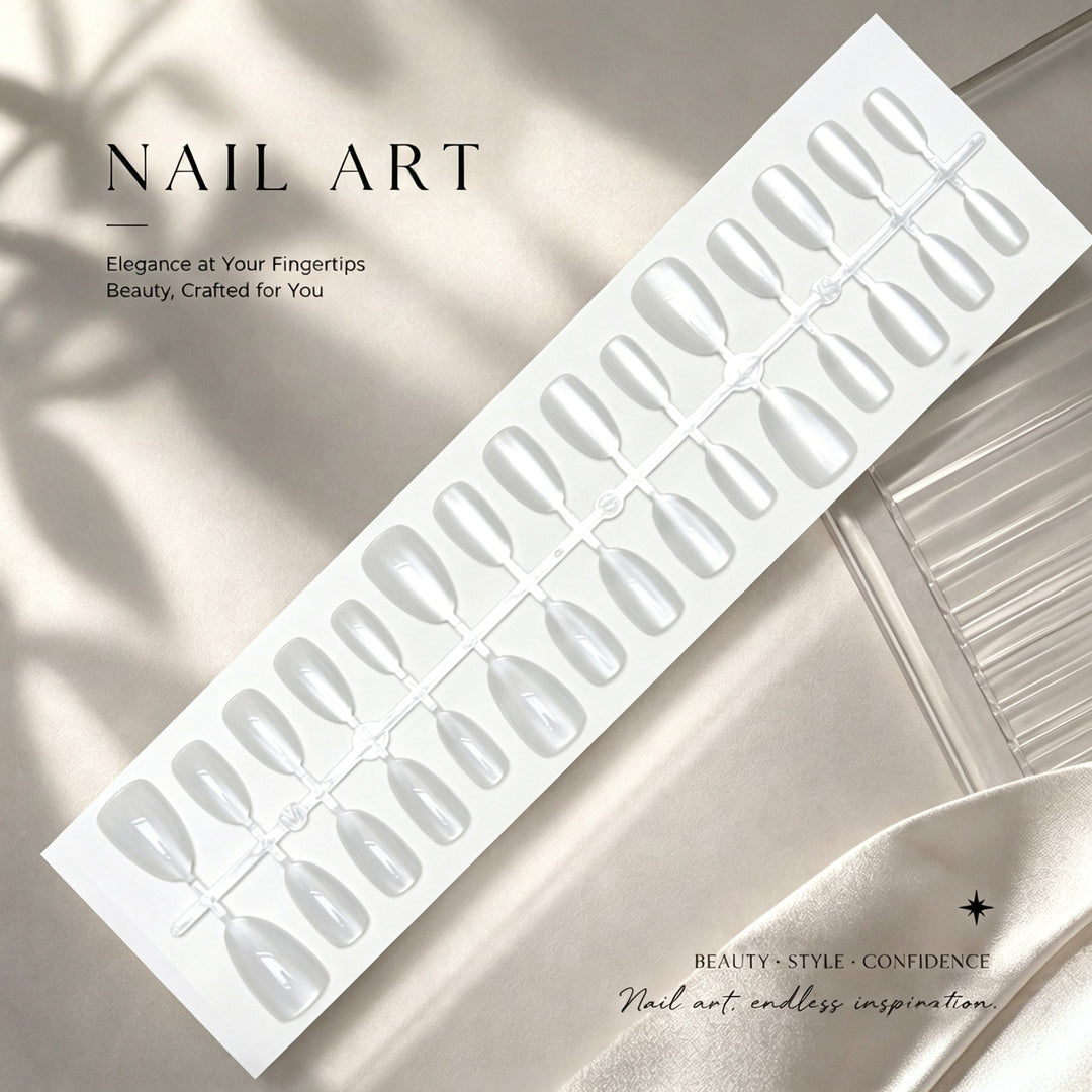 Glittery Press-On Nail Art Set