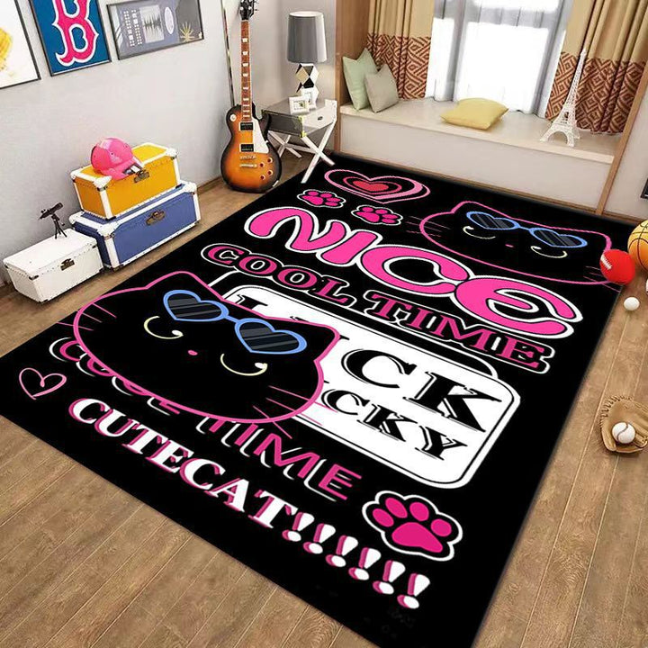 Playful Checkerboard Pattern Area Mat Kalsten