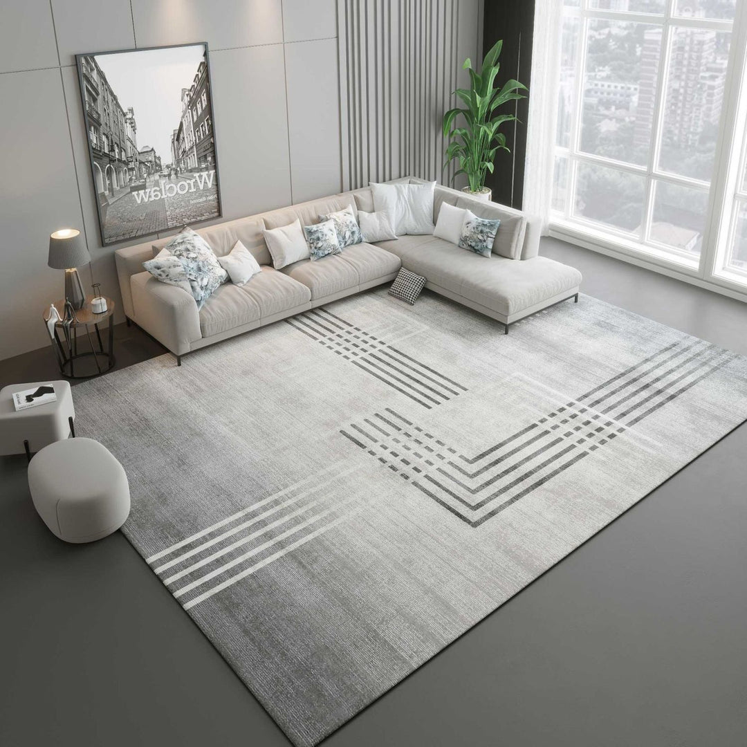 Modern Minimalist Geometric Area Rug Kalsten