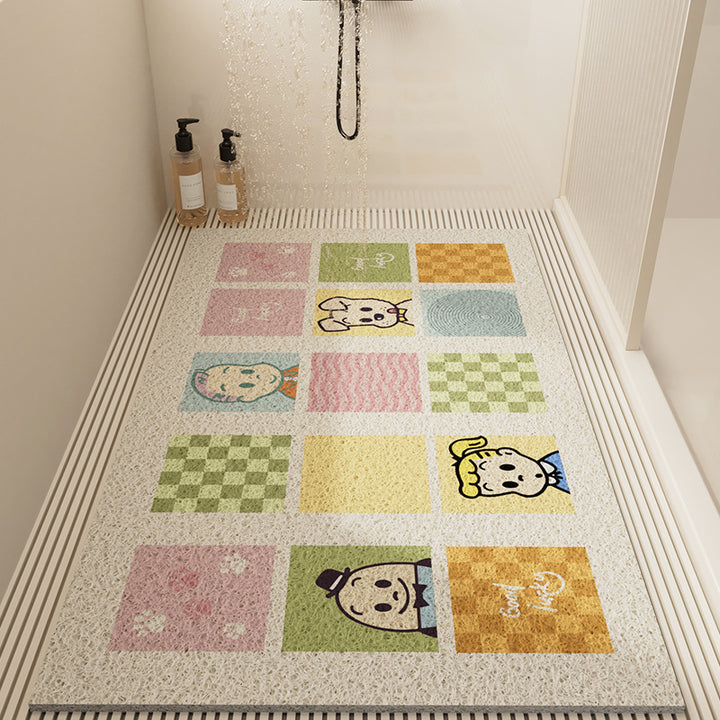 Vibrant Patterned Shower Mat Kalsten