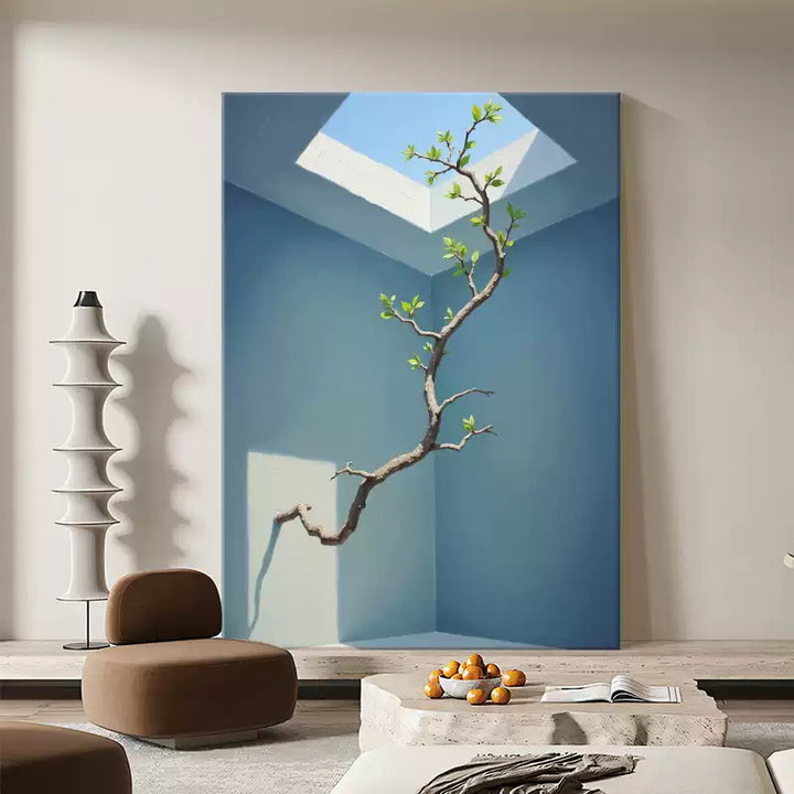 Abstract Nature-Themed Canvas Artwork