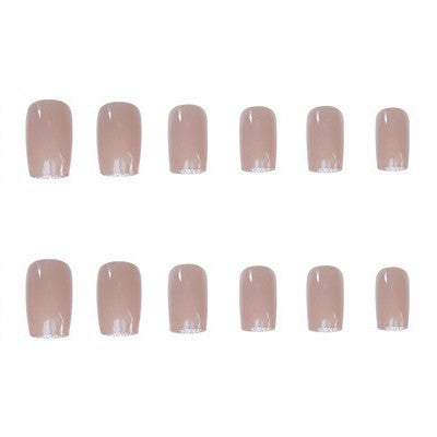Glitter French Tip Press-On Nails Kalsten