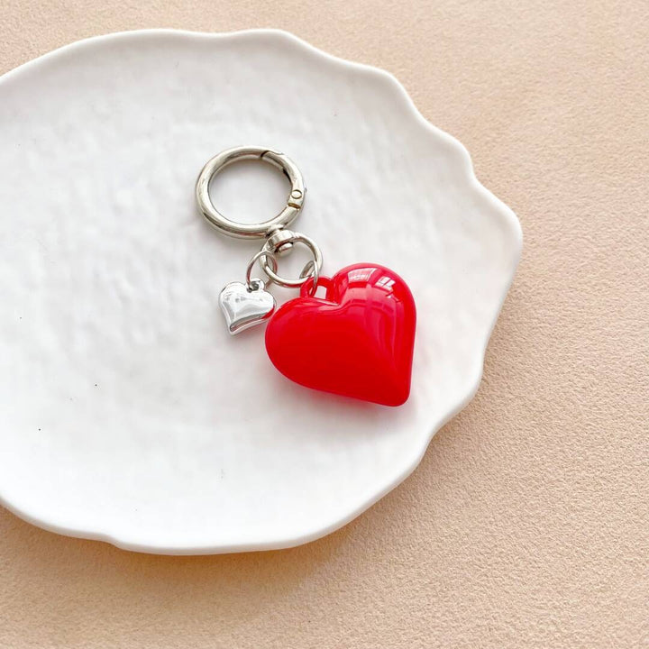 Heart-Shaped Charm Keychain kalsten