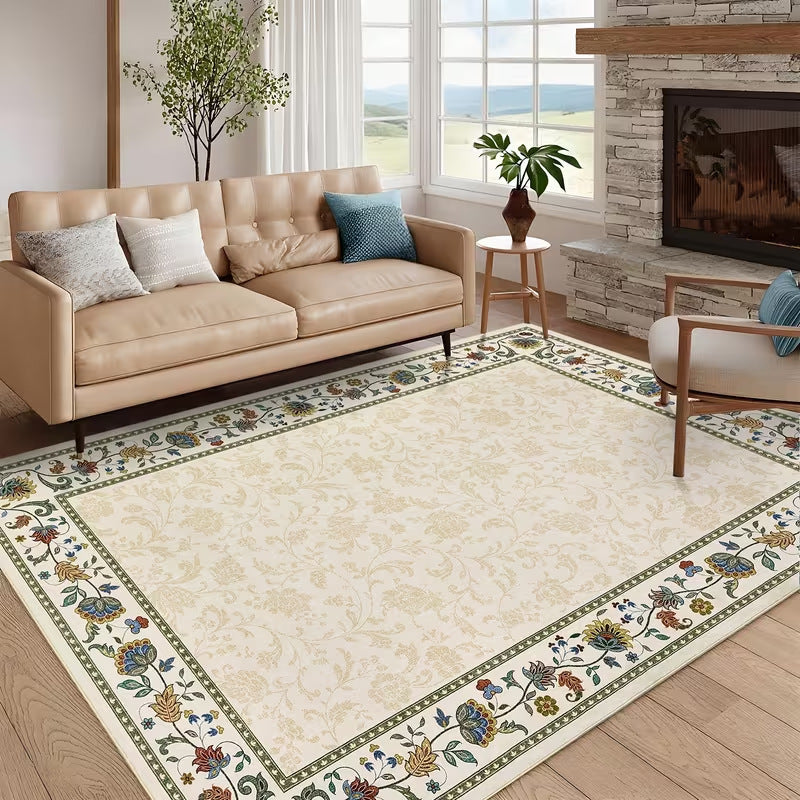 Vintage Floral Pattern Area Rug Kalsten