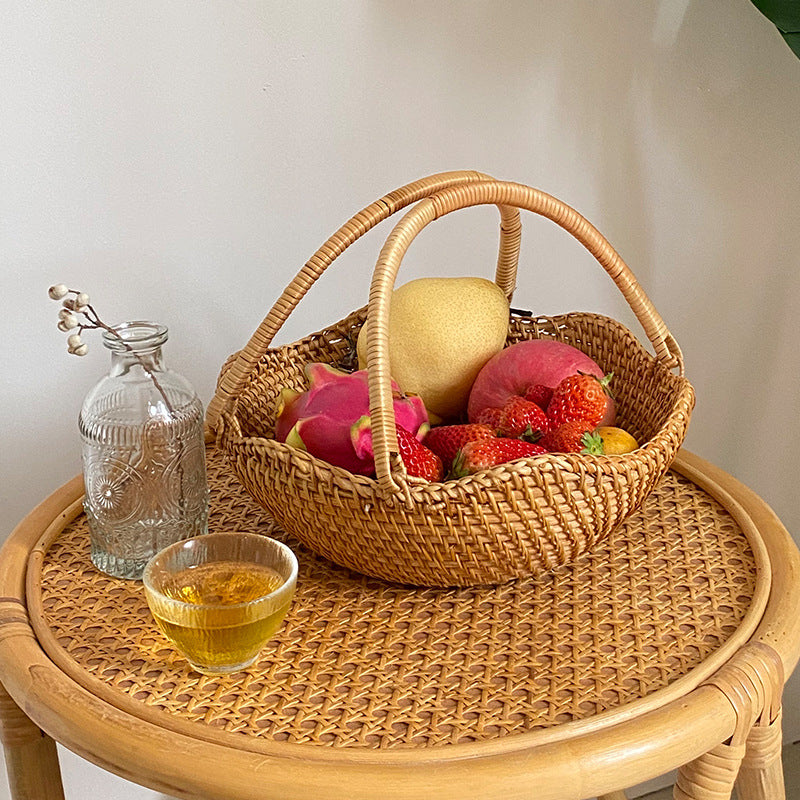 Women's Handwoven Shopping Basket Kalsten