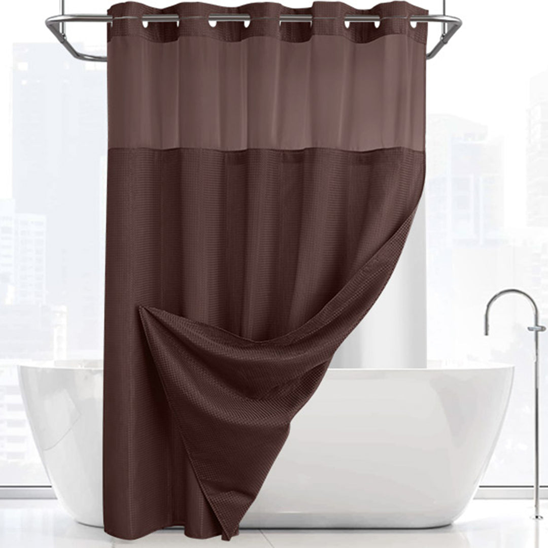Textured Weave Shower Curtain Kalsten
