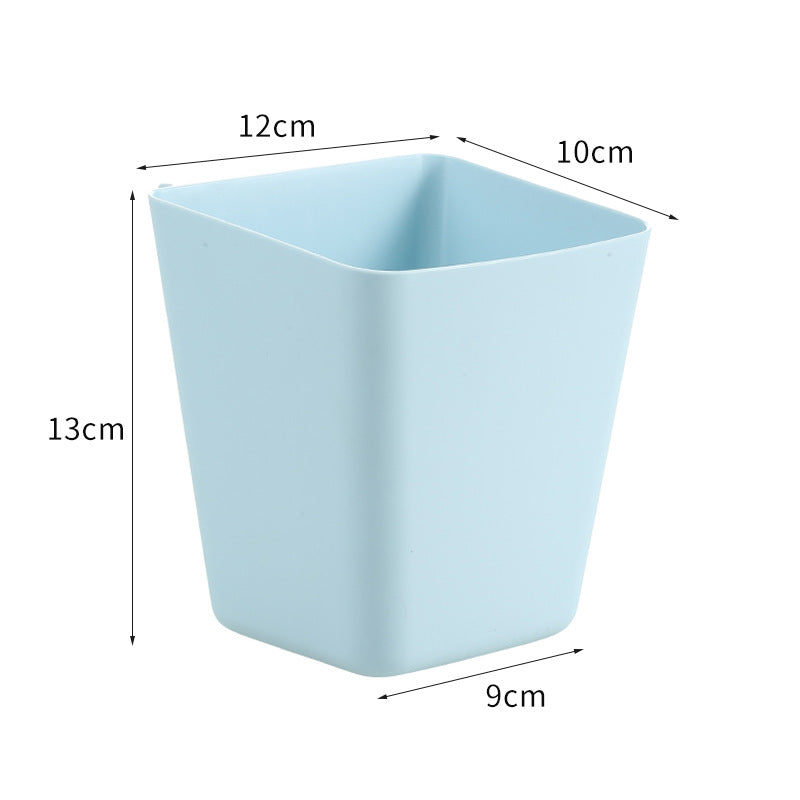 Multifunctional narrow organizer cup made of plastic for desk and bathroom