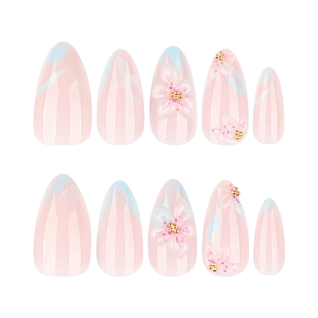 Artful Nail Art with Floral Accents Kalsten