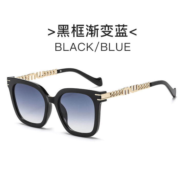 Ladies Designer Sunglasses with Elegant Metal Frame and Mirrored Lenses Kalsten