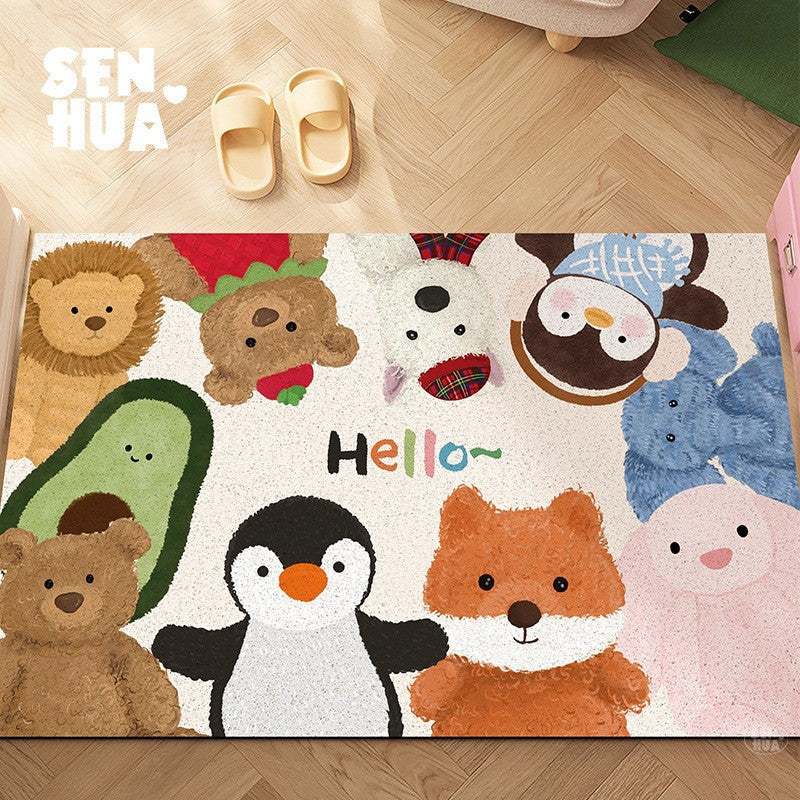 Cozy Cartoon Welcome Mat Kalsten