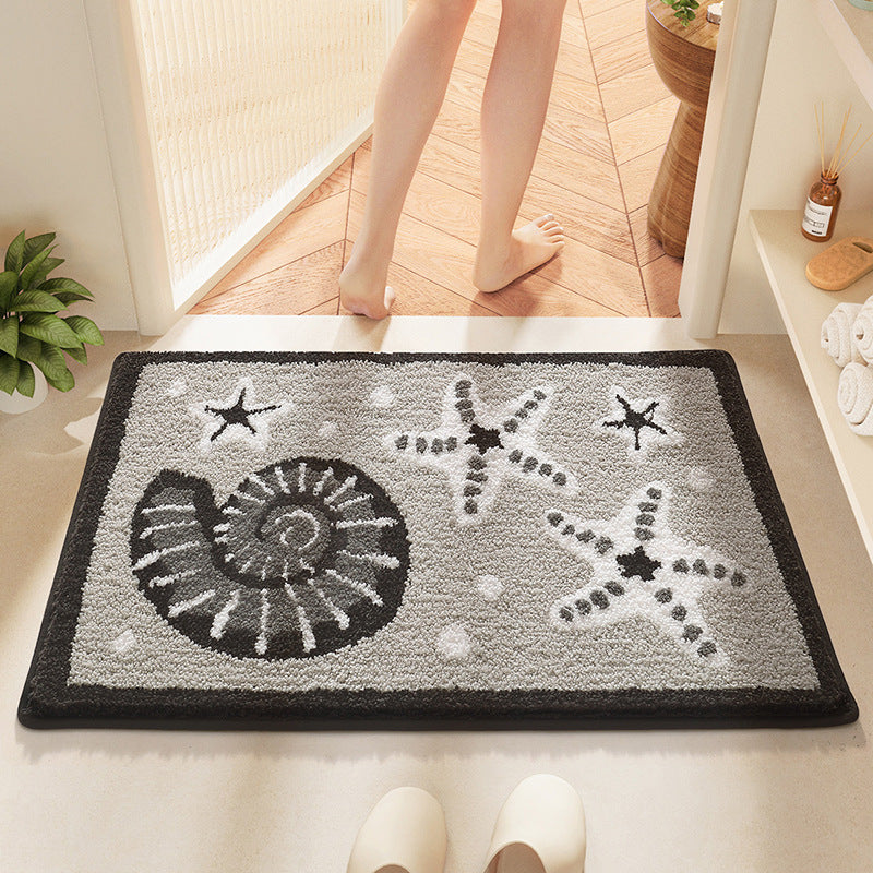 Coastal-Themed Bath Mat Kalsten