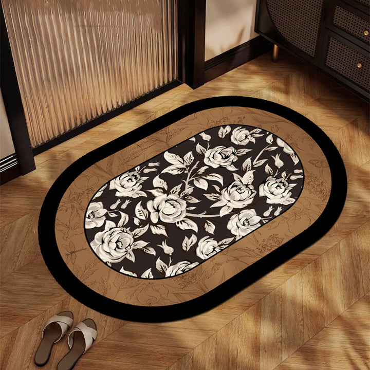 Floral Print Indoor Area Mat