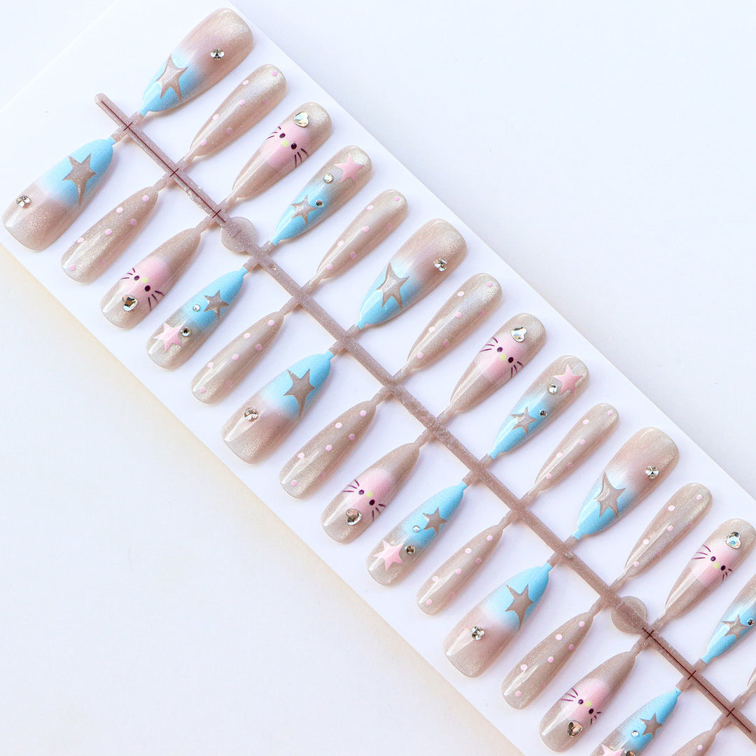 Whimsical Starry Nail Art Set